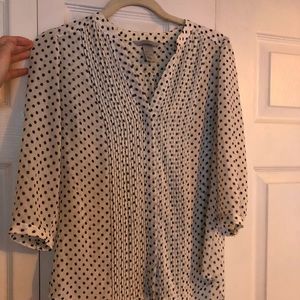 NWOT H&M Polka Dot Button Up